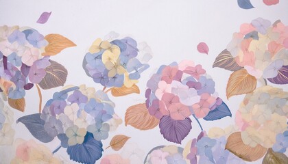 花柄の背景。AIで生成