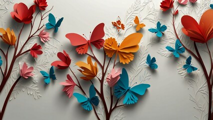 flowers and leaves