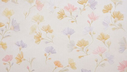 花柄の背景。AIで生成
