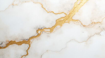luxurious marble texture with veins of gold running through white stone