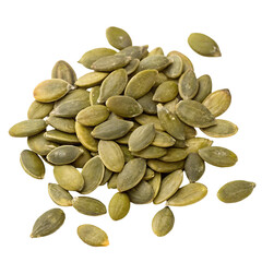 pumpkin seeds isolated on white background