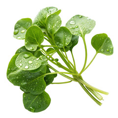 bunch of watercress leaves isolated