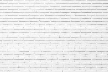 Fototapeta premium White brick wall texture background with clean and minimalistic design.