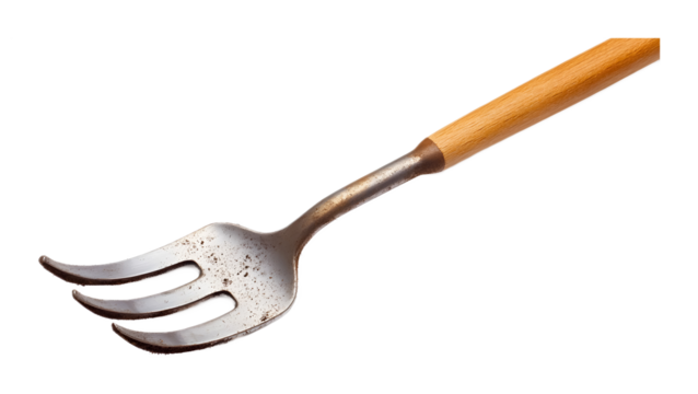 Gardening fork isolated on a transparent background - Powered by Adobe