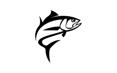 tuna fish logo vector illustration