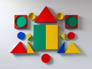 Vibrant Holi Colors in Geometric Forms and Patterns