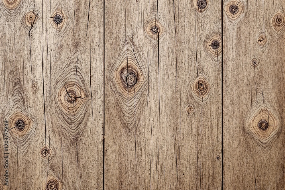 Poster textured wooden planks background with natural patterns and knots.