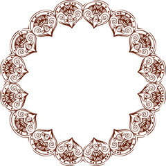 Beautiful flower art and mandala vector design
