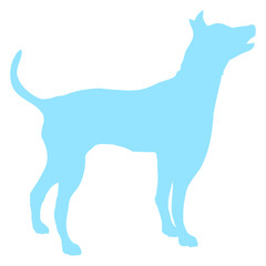 Large Dog Silhouette Dangerous Outline Good Boy Design Lover Art Vector Illustration Card T-Shirt Poster Sticker Graphic Print Decorative Drawing Isolated Logo Decoration Symbol Creative Cool Style
