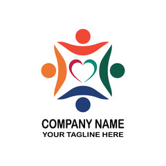 people Group Logo vector Template