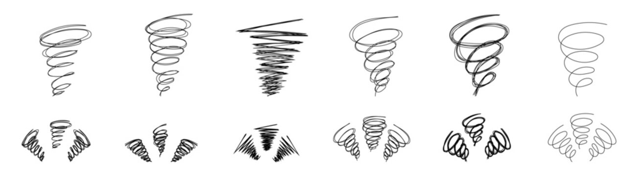 tornado doodle dizzy manga anime cartoon effect confuse expression hand drawing sketch 