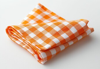 Orange Gingham Napkin