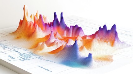 D data visualizations morphing as they adapt to augmented transformations.