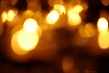 candle lights in the dark