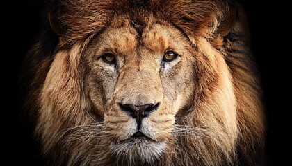 portrait of a lion