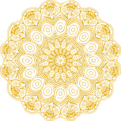 Beautiful flower art and mandala vector design