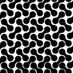 Vector seamless abstract black and white pattern