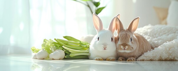 Rabbit Care at Home A Complete Guide to Keeping Your Gentle, Fluffy Bunnies Happy and Healthy Indoors Learn about providing a clean, spacious indoor habitat, soft bedding, a balanced diet of fresh