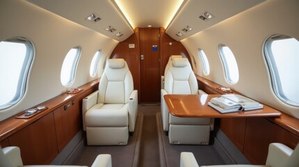 Luxurious Private Jet Interior Design