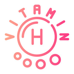 vitamin h gradient icon