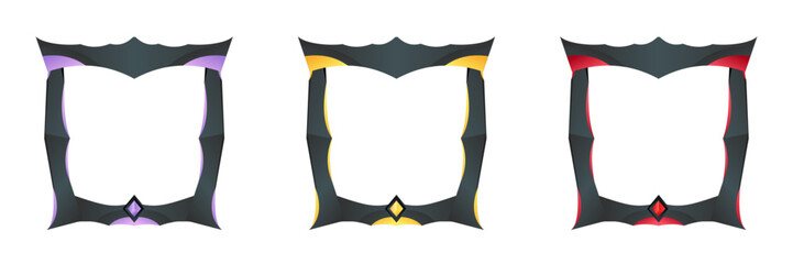 complete game avatar frame with classic theme and three colors for in-game materials and profile frame