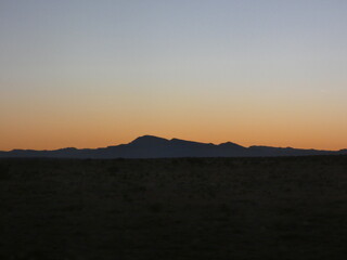 Sunset over the mountains