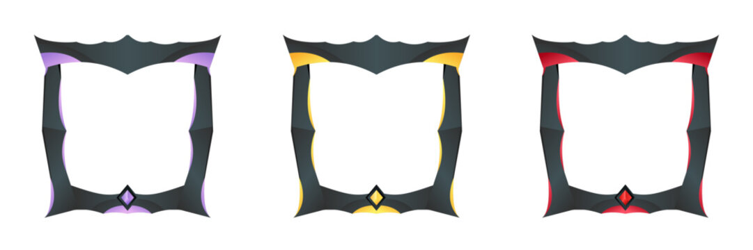 complete game avatar frame with classic theme and three colors for in-game materials and profile frame