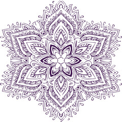 Beautiful flower art and mandala vector design