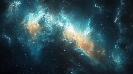 Fototapeta premium Illuminating Andromeda Galaxy with Stellar Glow