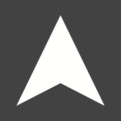 Fototapeta premium Maps & Navigation Glyph Inverted illustration.