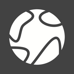 Maps & Navigation Glyph Inverted illustration.