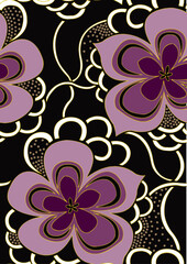 Fototapeta premium seamless floral pattern