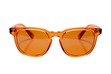 Orange Sunglasses, Isolated on Transparent Background
