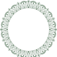 Beautiful flower art and mandala vector design