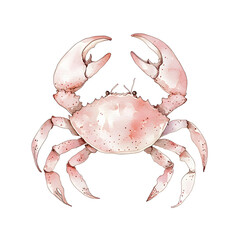 Adorable Watercolor Crab Design for Nursery Walls