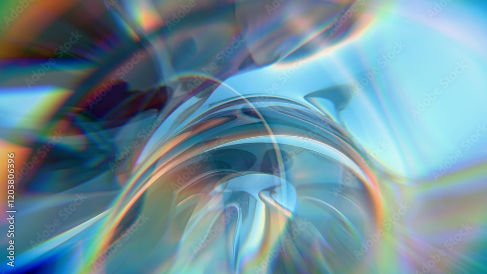 Poster Abstract Fluid Light Refraction with Multicolor Gradient