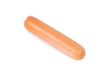 raw sausages isolated on a white background