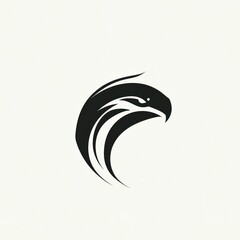Obraz premium Abstract eagle silhouette graphic design. Possible use Logo concept