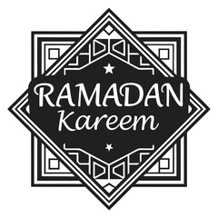 ramadan kareem silhouette vector illustration design