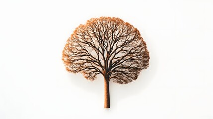 Conceptual Tree of Mind - Surreal Connection Between Nature and Cognition