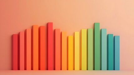 Obraz premium Colorful Air Index Scale Diagram for Environmental Monitoring and Awareness