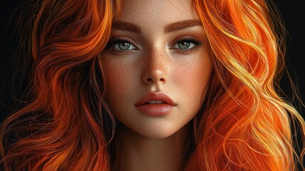 Obraz premium Portrait of a beautiful woman.