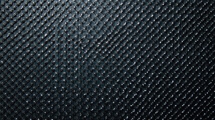 Dark Diamond Mesh Fabric Texture A Close-Up View of Interlocking Strands