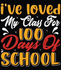Happy 100th day of school t shirt design vector t-shirt