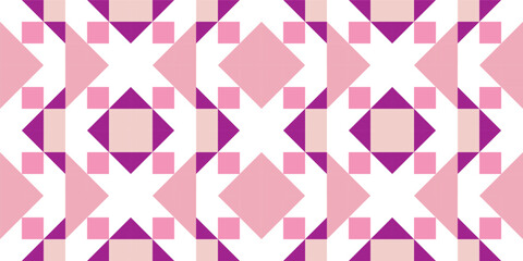 RRThe geometric pattern background wallpaper is a combination of triangles, squares and rhombuses colored in purple and pink