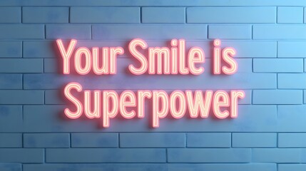 Obraz premium Your Smile Shines as a Radiant Superpower of Motivation and Positivity