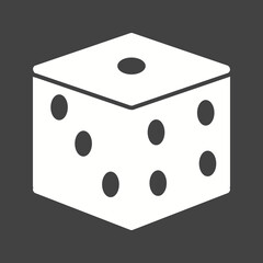 Objects Glyph Inverted illustration.