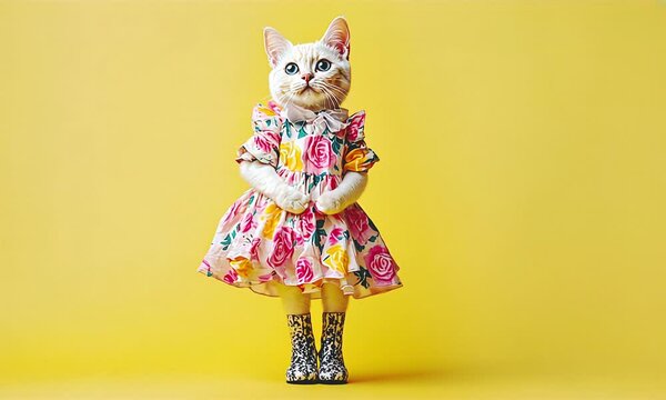 Funny kitty cute dancing