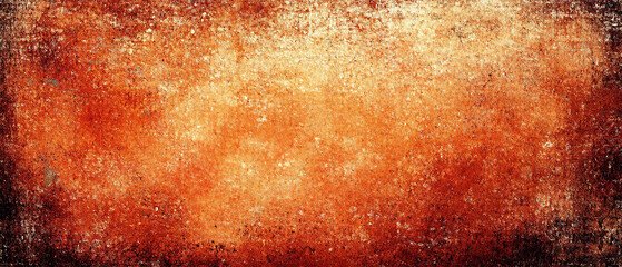 Obraz premium Vintage Red-Orange Background with Subtle Grunge Texture and Watercolor Stains, Perfect for an Elegant Christmas Backdrop. Made with generative AI
