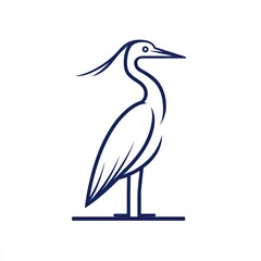 Fototapeta premium Elegant Heron Silhouette